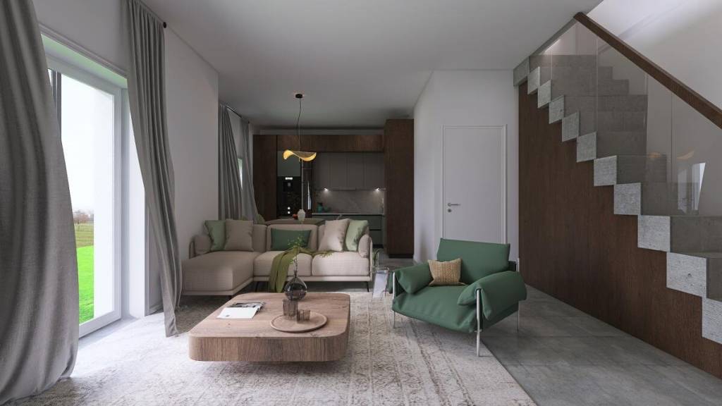 IN COSTRUZIONE: Moderno trilocale con giardino privato.