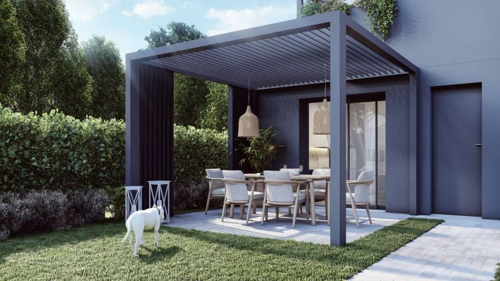 Viale Trento: Porzione di bifamiliare con terrazzo e giardino