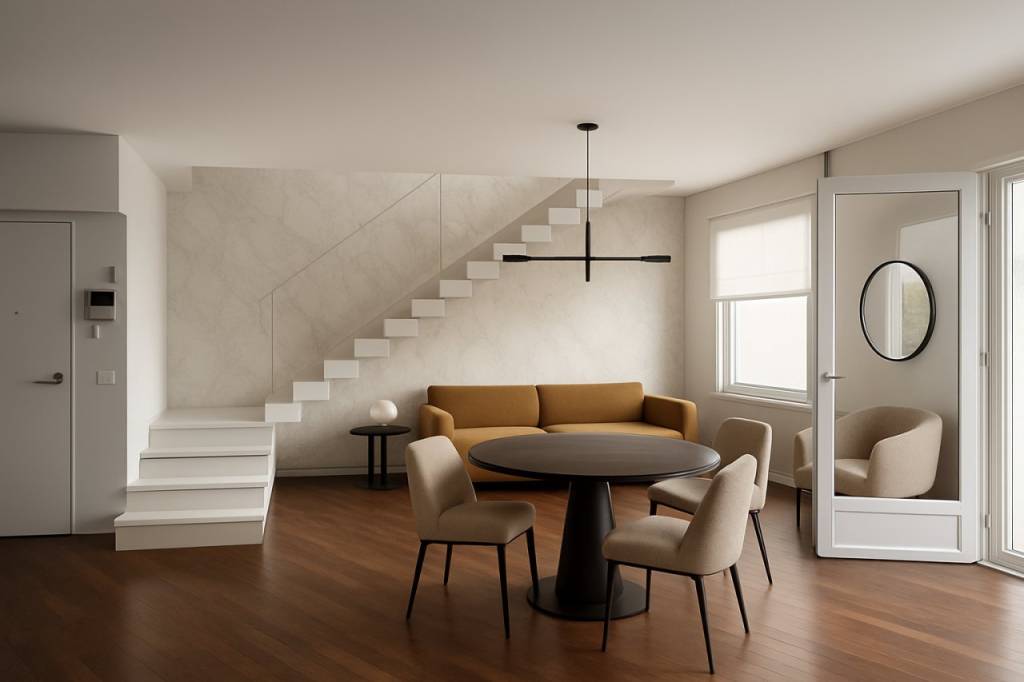 SANTA BERTILLA – Elegante duplex quadricamere con terrazze e garage