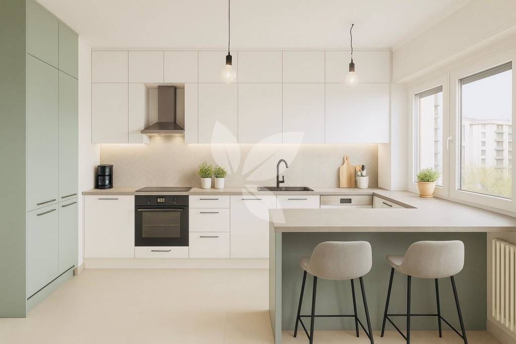 Luminoso e panoramico trilocale con cantina. Ristrutturato.