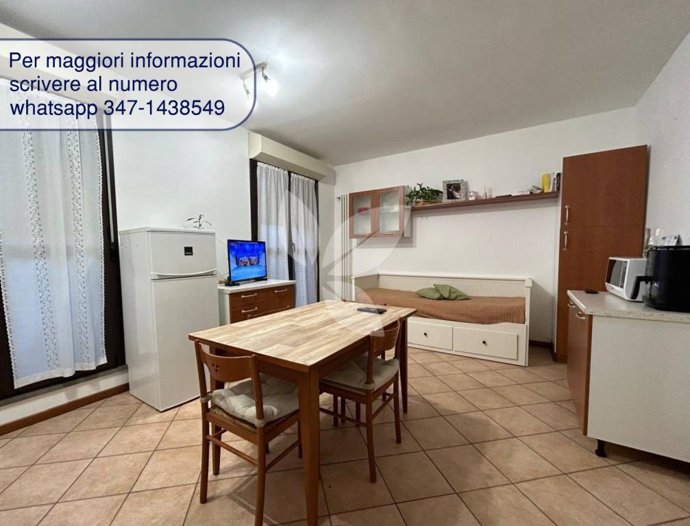 Appartamentino bilocale con balconcino e garage, zona Campus