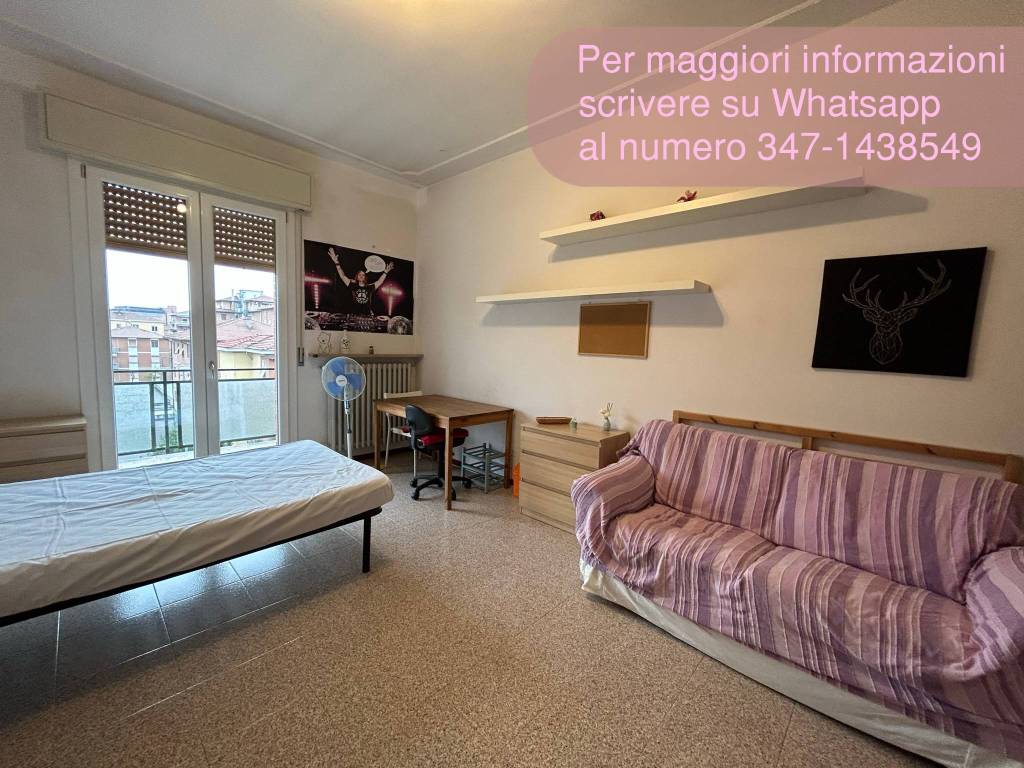 Due camere con balcone molto luminose, per studentesse